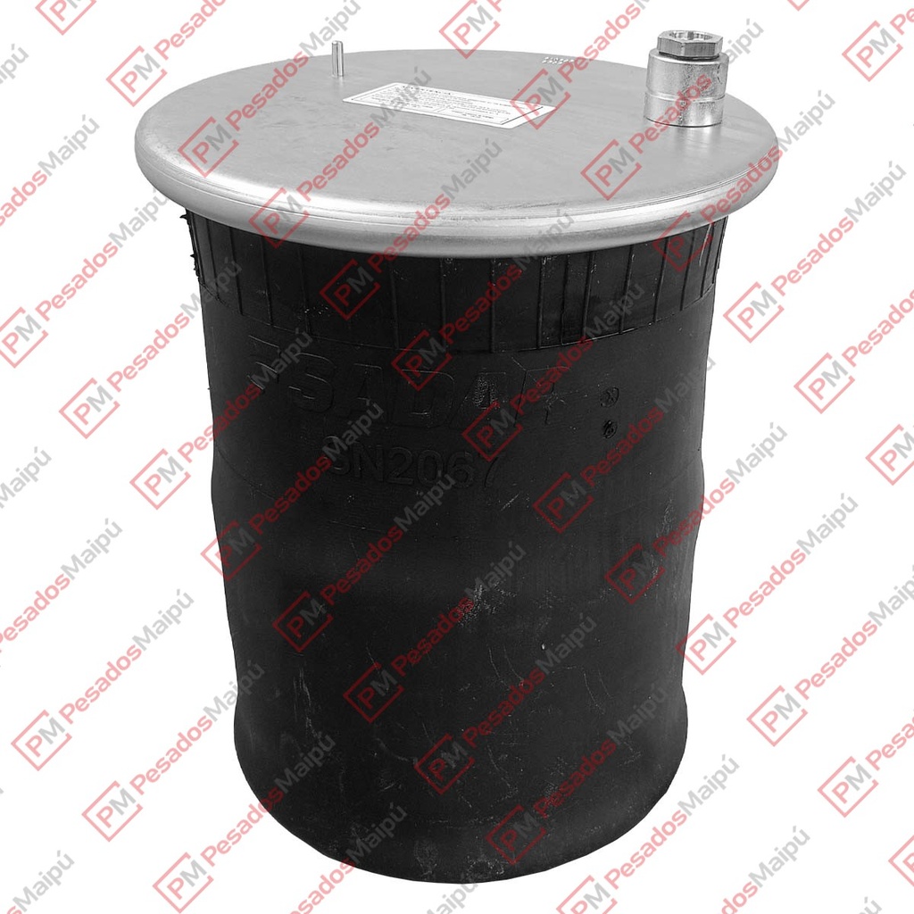 [25325] FUELLE SUSPENSION BLINDADO (SN2067) MB ACTROS (9613204621)
