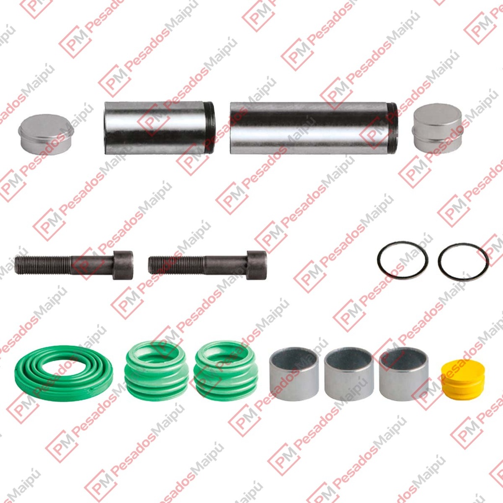 KIT PERNO GUIA C/BUJE PAN 19.5 22.5 (25025) (6402259212)
