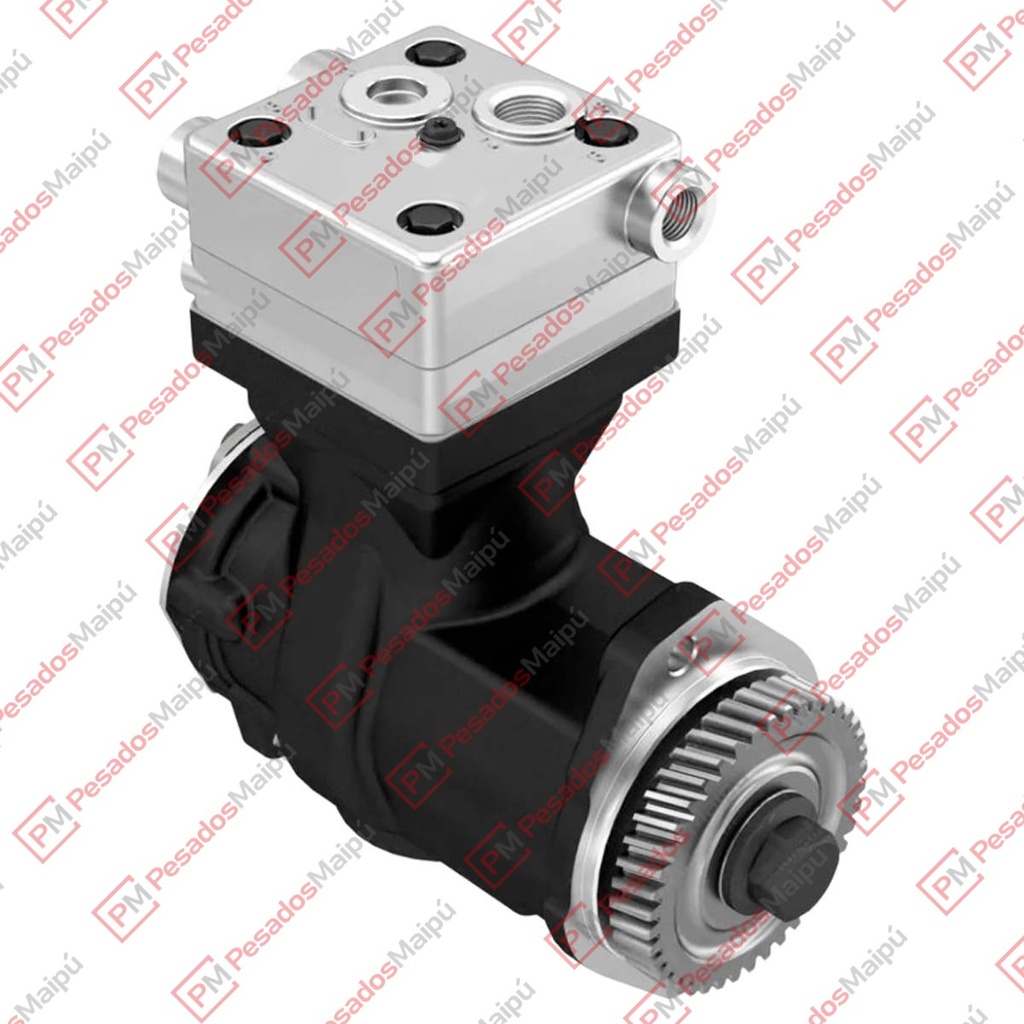 [25794] COMPRESOR WABCO 85MM MONOCILINDRICO (24765) FORD CARGO CUMMINS ISC ELECTRONICO (67090V)
