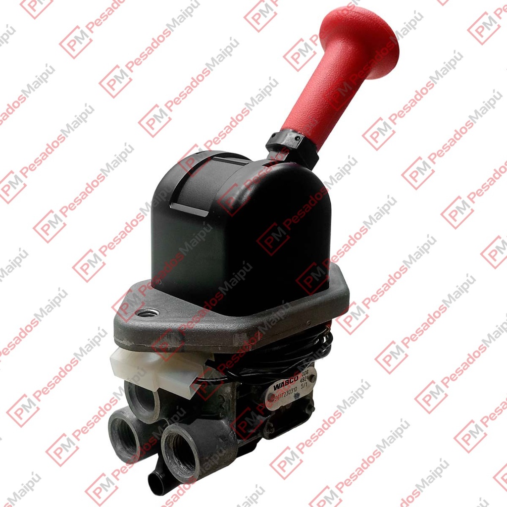 [26701] VALVULA FRENO MANO COMPACTO SIMPLE (21658) 2 ROSCAS MB / IVECO / FORD / VW (9617230310)