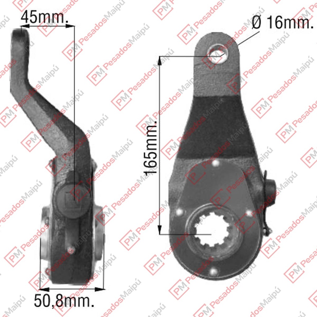 REGISTRO FRENO MANUAL (F-2823) 10 ESTRIAS SC 112/113 DELANTERO IZQUIERDO (FM57) (MFM57-3275X596)