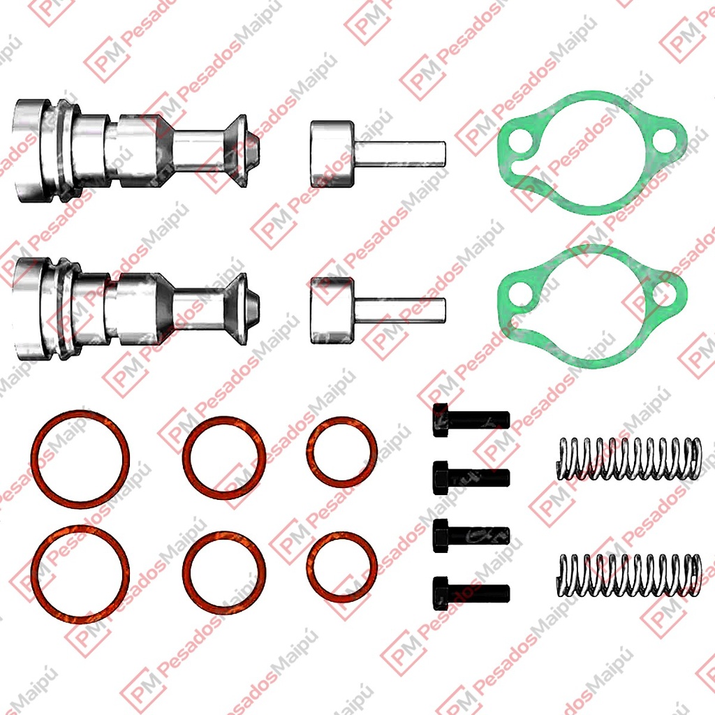 JUEGO REPARACION VALVULA ALIVIO COMPRESOR KNORR 86 (22597) (K004807) SCANIA S5