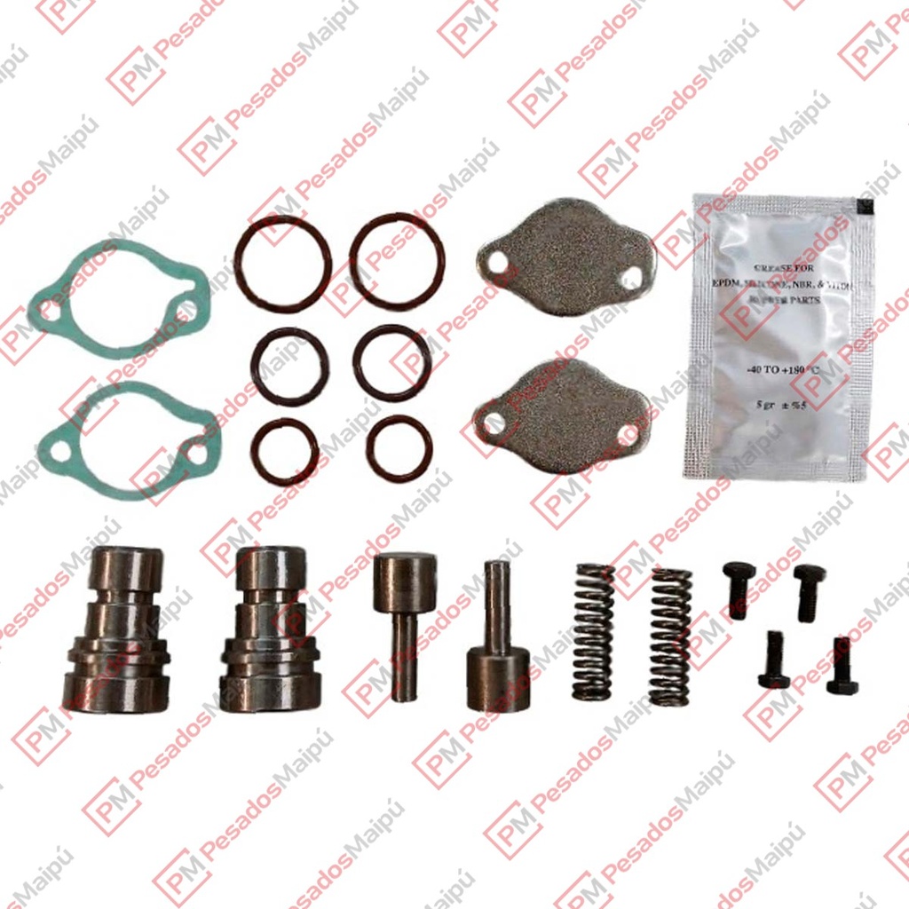 [27435] KIT REPARACION ALIVIO COMPRESOR KNORR 86 BICILINDRICO STRALIS 460CC / 630CC (22064)