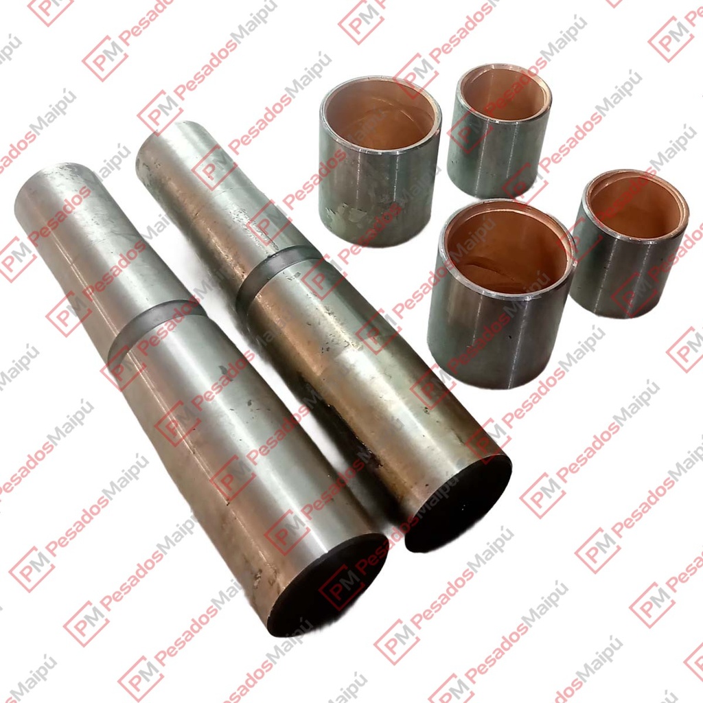 JUEGO PERNO PUNTA EJE FIAT 120 EUROCARGO TURBO  CON BUJE BRONCE 43/35x202