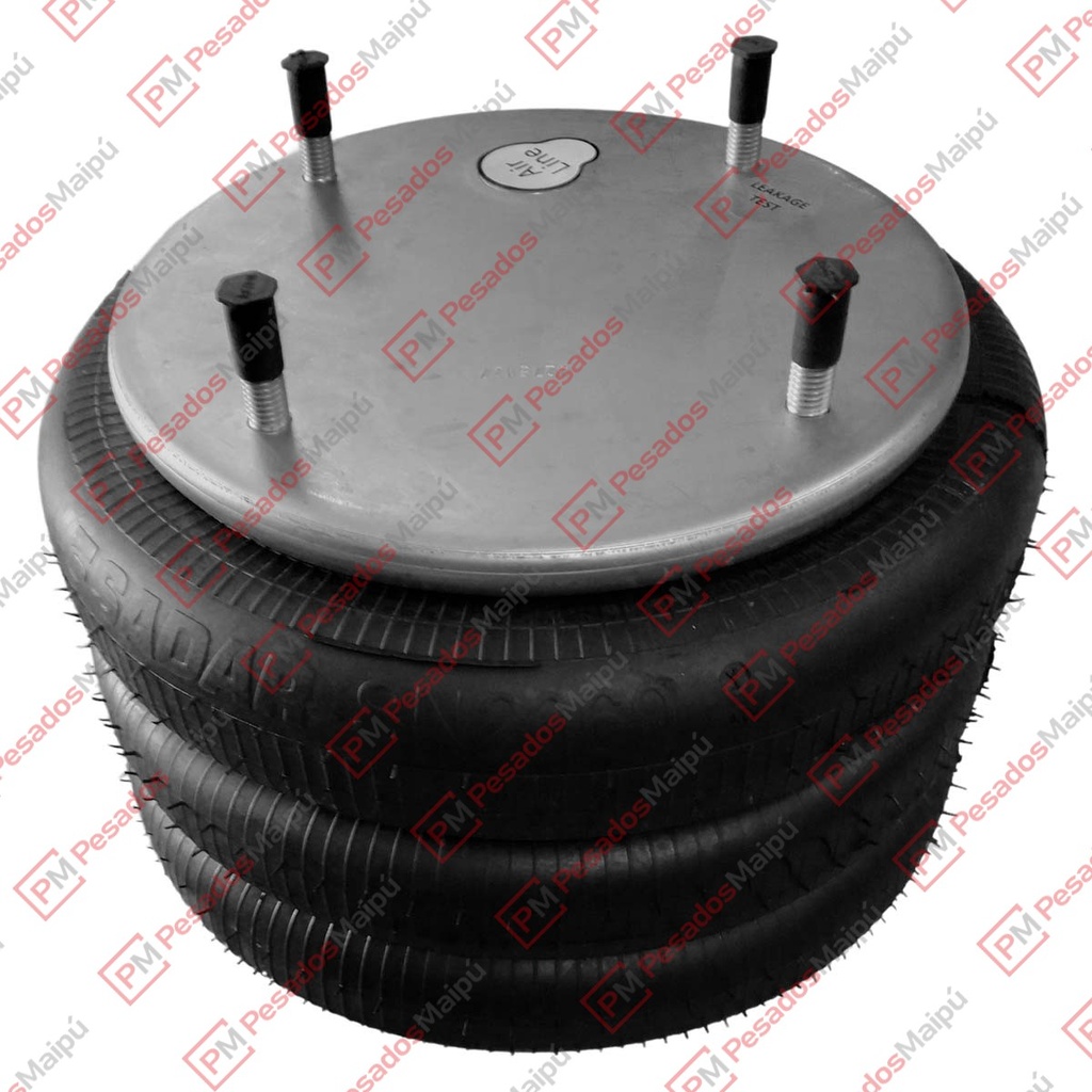 [28969] FUELLE SUSPENSION BLINDADO (SN2060) TRILOBULAR ACOPLADOS