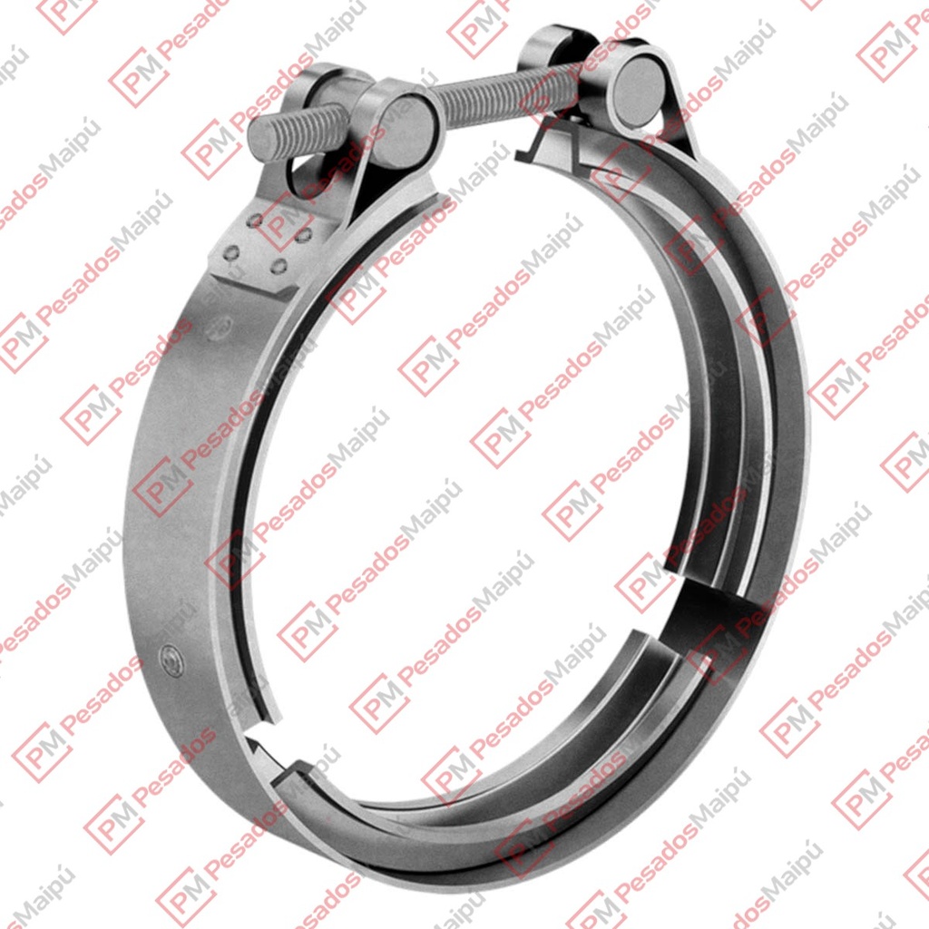 ABRAZADERA FLEXIBLE ESCAPE 5 PULGADAS SCANIA ACERO INOXIDABLE (B-069L) PARA TUBO 5" (1863382)